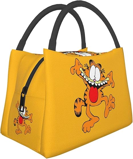Amazon 保冷ランチバッグ おしゃれ人気ガーフィールド Garfield1 弁当バッグ 大容量 食品収納 保温 断熱 大容量 高級 漏れ防止 耐衝撃 通勤 旅行 保温バッグ ランチバッグ ランチ巾着 ランチベルト オンライン通販