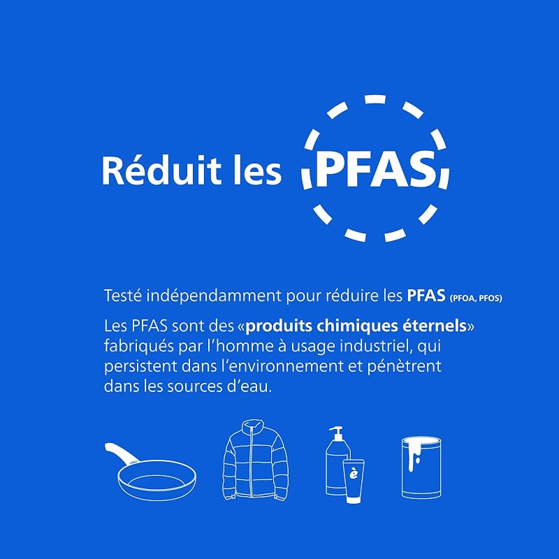 Water Carafe filtrante avec 12 cartouches de remplacement, minuterie électronique, débit rapide, filtre le CHLORE, le CALCAIRE, les MÉTAUX LOURDS et les MICROPLASTIQUES, capacité de 2.6 L — photo 7 sur 7