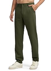 Willit Men's Linen Pants Casual Linen Dress Pants