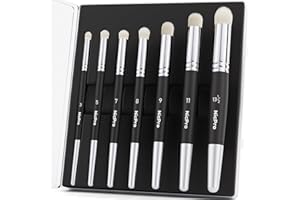 Nicpro Dry Brush Miniature Painting, 7 Sizes Professional Drybrush Set with Storage Case, Hobby Detail Paint Brushes for Tabletop & Wargames Miniature Warhammer 40K Model Painting