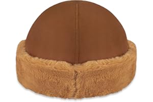 Isotoner Womens Water Repellent Microsuede Cap with Faux Fur Trim
