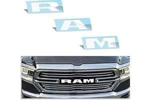 Reflective Concepts RAM Grille Emblem Overlay Decal 2019-2024 Ram 1500, NOT for Classic or TRX (Color: Gloss White)