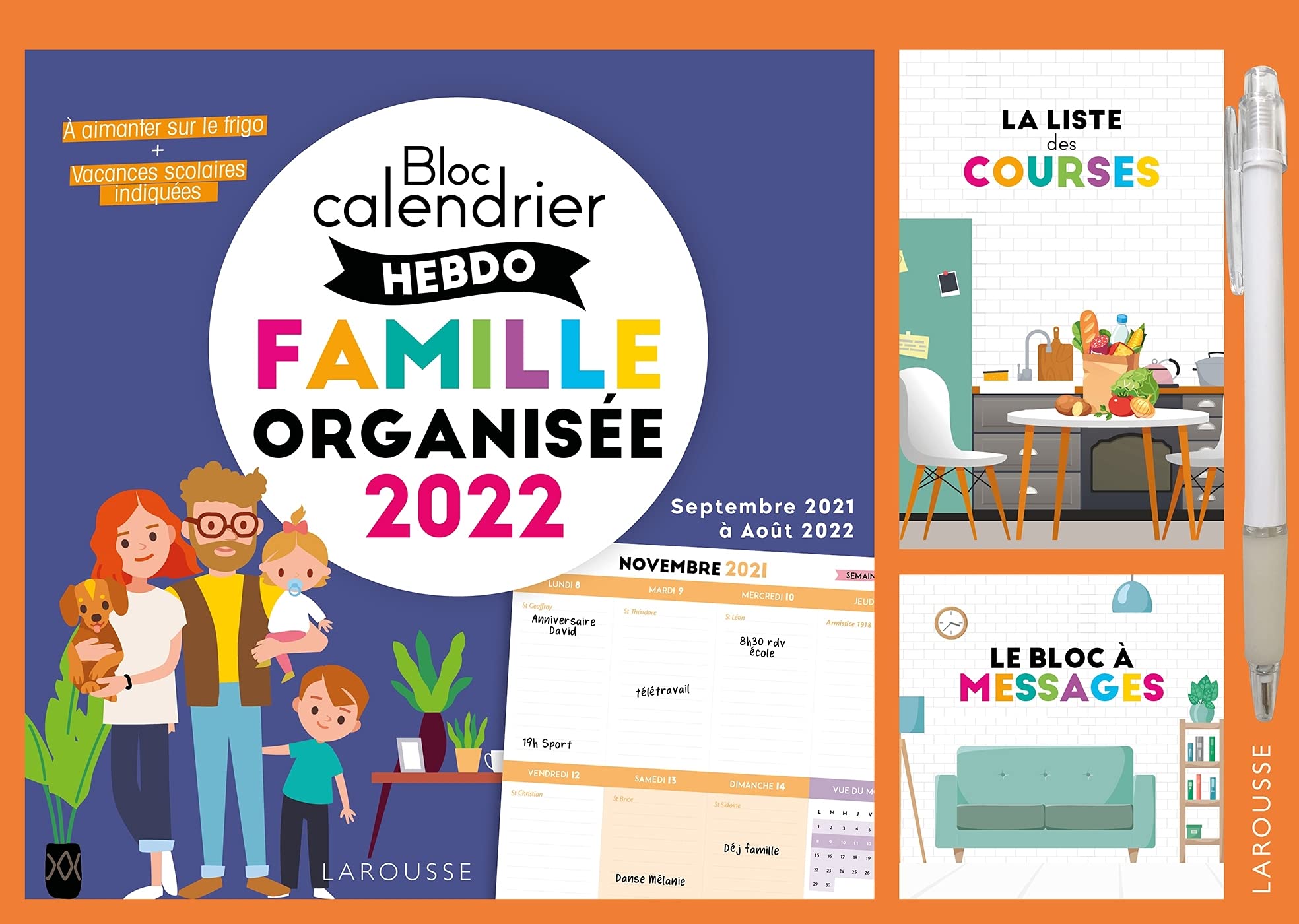 Le Calendrier De La Famille Organisée 2023 2024 Bloc Calendrier Hebdo De La Famille Organisée 2022 (2021-2022) (Calendrier  - Famille, 31263): 9782036005440: Amazon.com: Books
