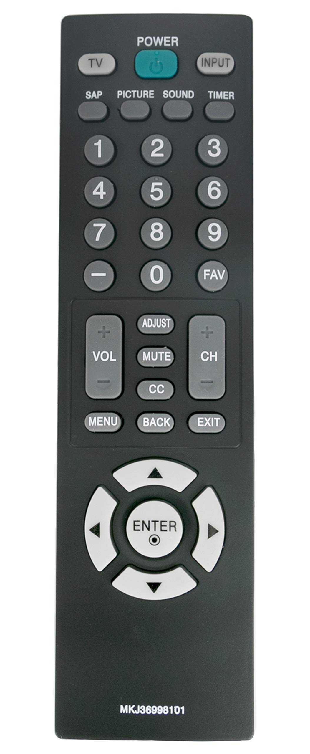 Photo 1 of MKJ36998101 Replaced Remote fit for LG TV 19LC2D 22LC2D 20LS7D 20LS7DC 23LS7D 23LS7DC 20LS7D-UB 22LC2D-UB 22LC22D 22LC22D-UB 32PC5DVC 20LS7DUB 22LC2DUB 22LC22D 22LC22DUB 20LS7DC-UB 20LS7DCUK 20LS7DC-U