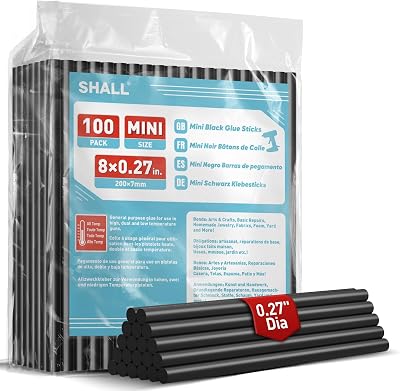 Shall 0.27 in x 8 in Glue Sticks, 100 Pack Mini Hot Glue Sticks