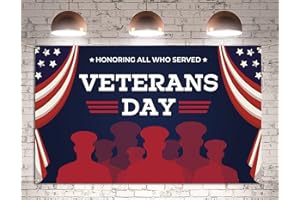 Pudodo Veterans Day Photo Booth Backdrop Honoring All Who Served Photography Background Wall Decoration