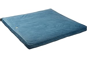 Florensi Meditation Mat Zabuton, Velvet Floor Cushions for Sitting, Meditation Cushions and Pillows with 100% Cotton Insert, Yoga Cushion for Women and Men Pale Blue
