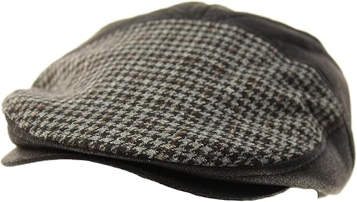 houndstooth cabbie hat
