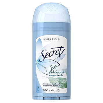 Secret Original Shower Fresh Scent Womens Invisible Solid P H Balanced Antiperspirant & Deodorant 2.6 Oz