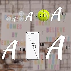 Llewyn 380 Pcs 10 Sheets Letter Stickers,Self