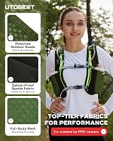 UTOBEST Running Backpacks 5L Lightweight Hydration Pack Green view 7