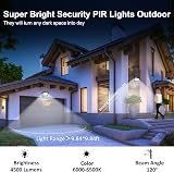 Tailcas Security Lights Outdoor Motion Sensor 50W 4500LM IP66 Flood view 2