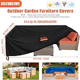 Kovshuiwe Garden Furniture Cover 300x200x90cm Waterproof 420D Oxford view 2
