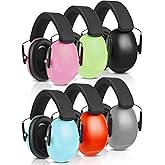 Amylove 6 Pcs Noise Cancelling Headphones Kids Adult Ear Muffs Bulk, Ear Protection 27db Noise Reduction Hearing Earmuff
