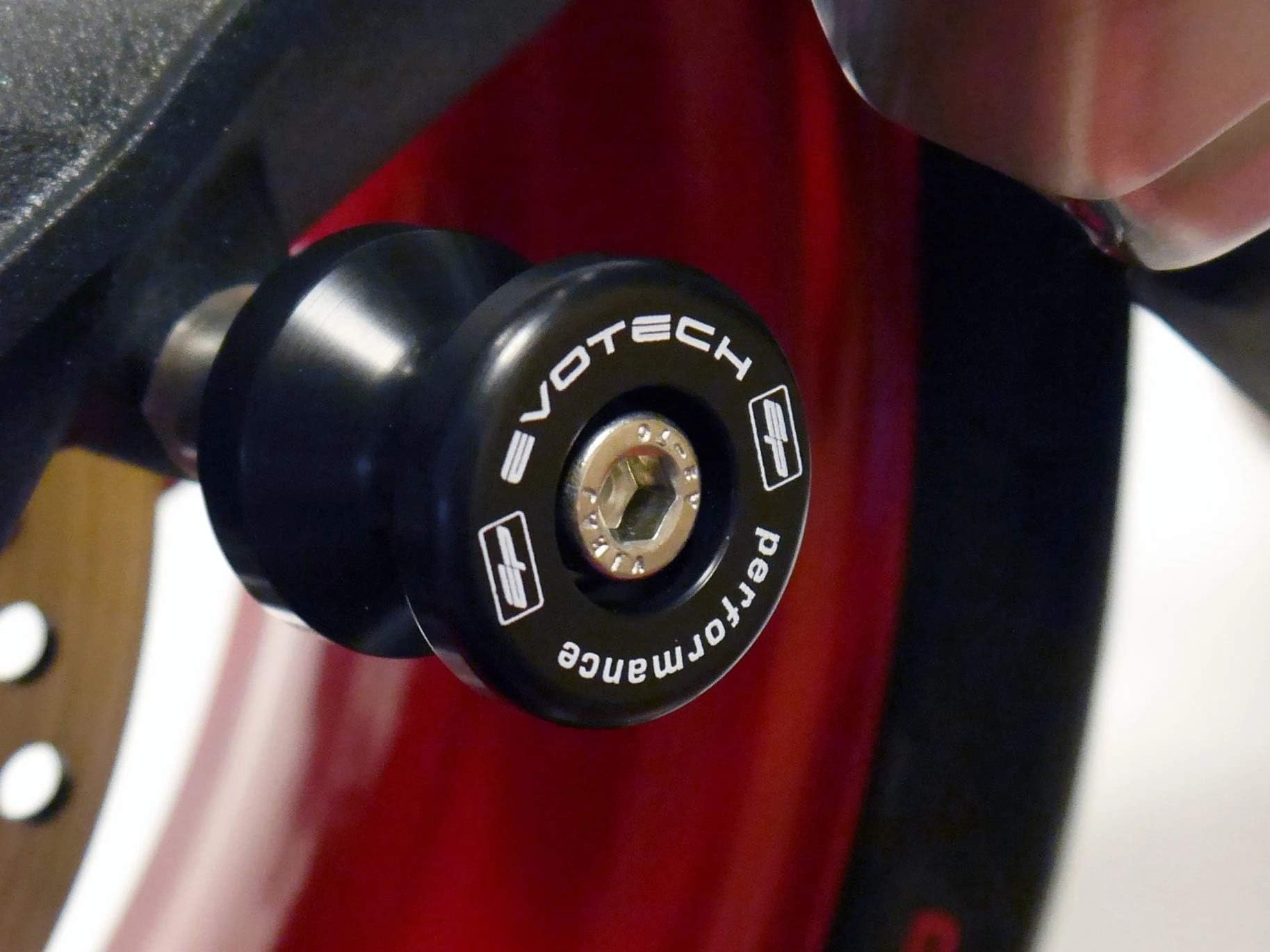 EP Paddock Stand Spools - Bobbins to fit Triumph Street Triple & Tiger Models. Check Models & Years. PRN012572