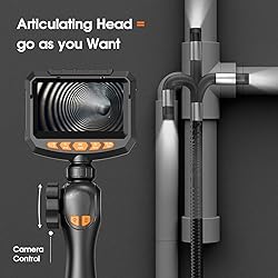 Hijoy Articulating Borescope Camera with Light