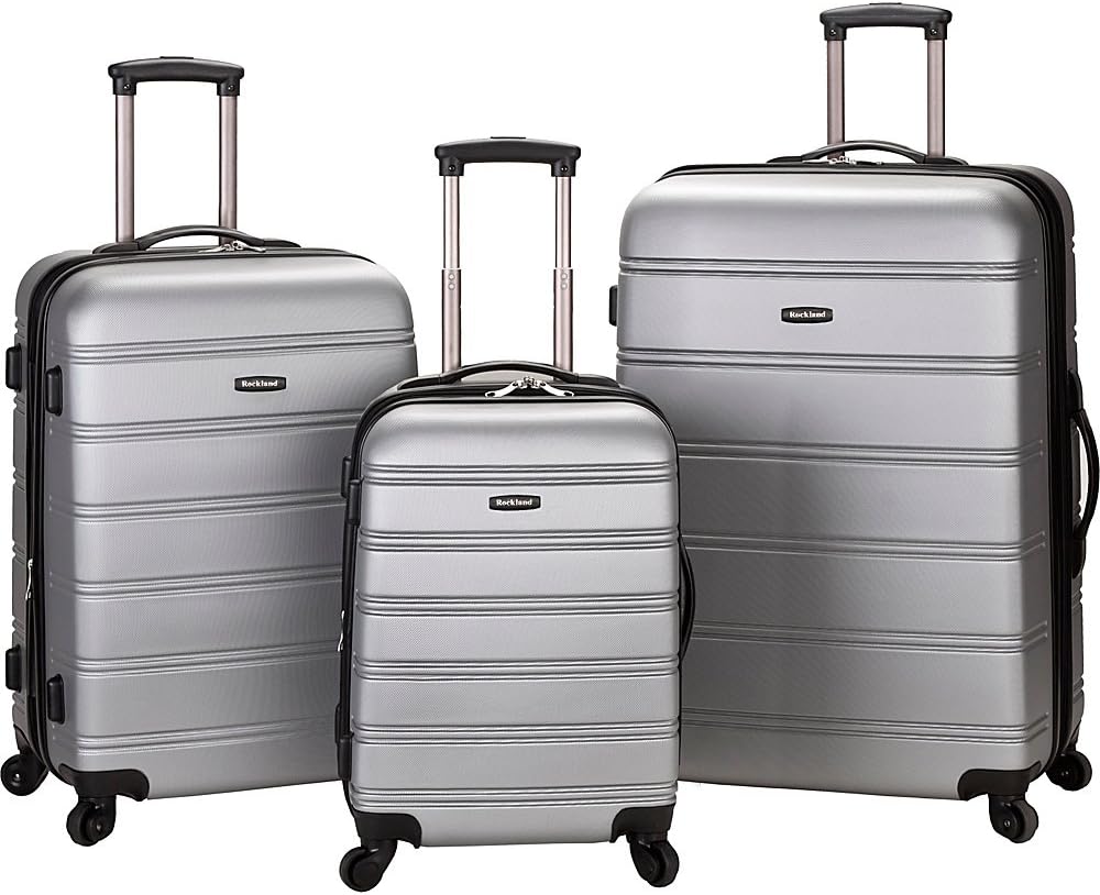 rockland luggage melbourne 3 piece set
