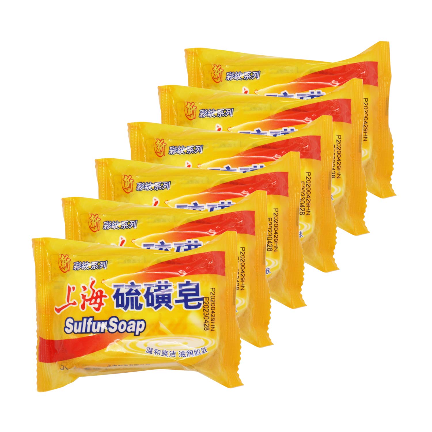 Photo 1 of Bee & Flower Shanghai Sulfur Soap 10% Sulfur Soap Bar Face and Body Acne Treatment Sulphur Bar Soaps 3.4 Oz (6 Packs)