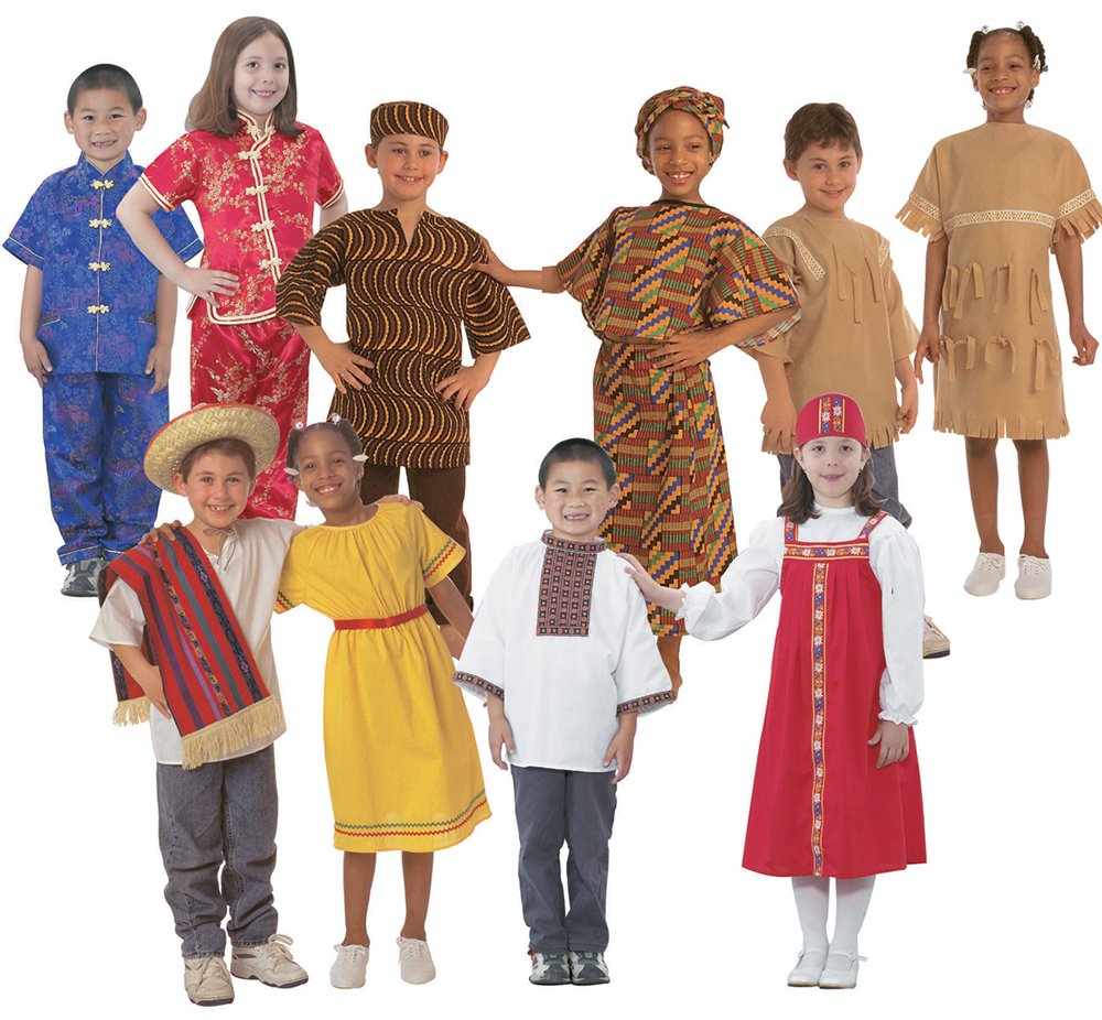 children's multicultural dressing up clothes