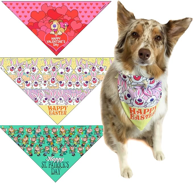 Holiday dog bandana set Clearance