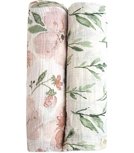 PEHR Organic Muslin Cotton Swaddle – Follow Me Elephant Print, 47" X 47" Baby Blanket - View #7