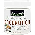 Viva Naturals Organic Coconut Oil, Cold-Pressed - Natural Hair /Skin Oil and Cooking Oil with Fresh Flavor, Non-GMO Unrefined
