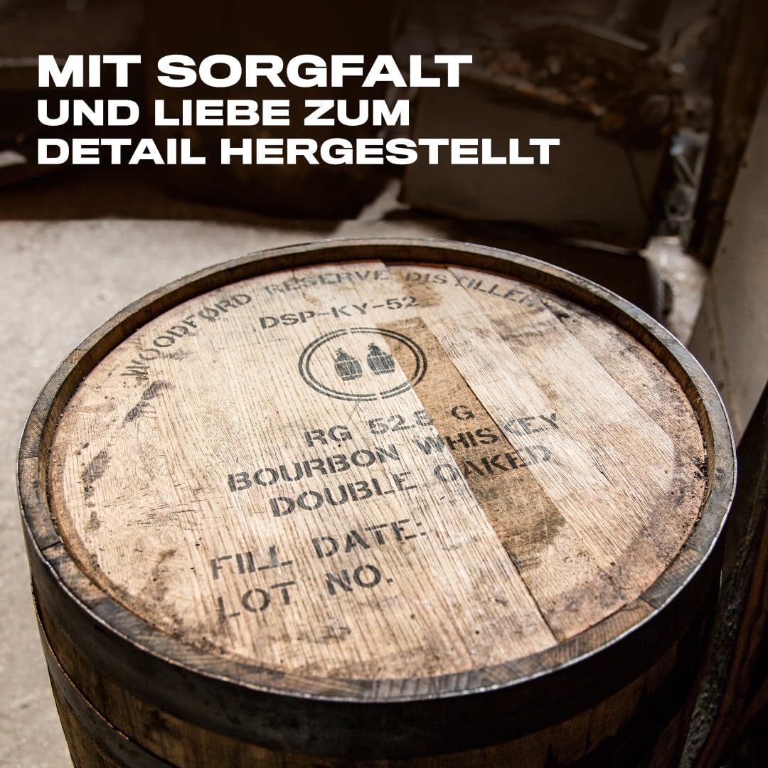 Woodford Reserve Double Oaked - Bourbon Whiskey - Ein hochwertiges Geschenk - Vollmundig würziger, süßer Geschmack nach dunkler Schokolade & Karamell - 0.7L/43,2% Vol. 3