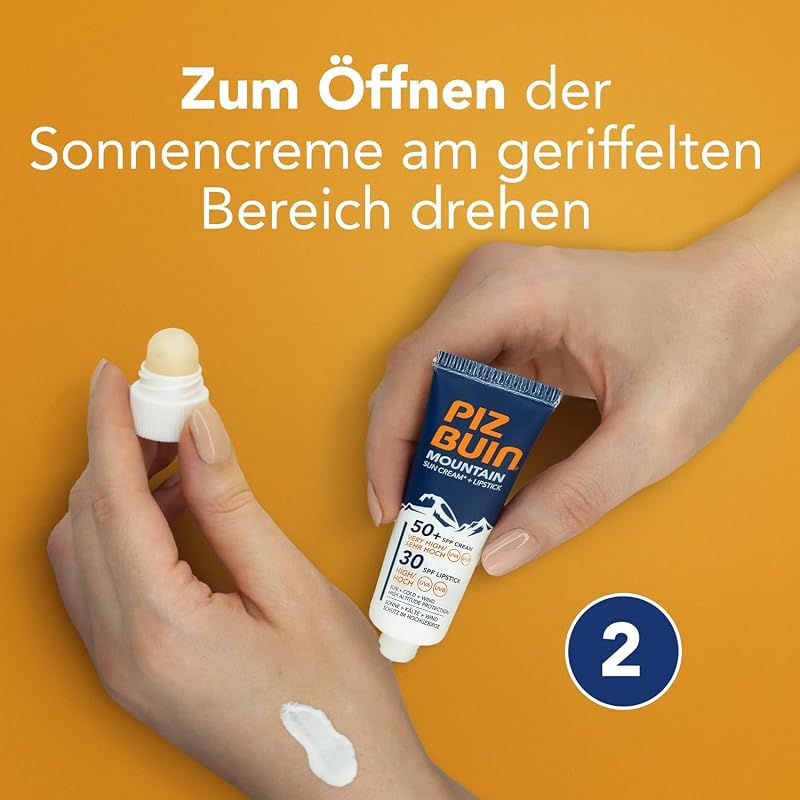 2-in-1 Sonnencreme LSF 50+, 20 ml und Lippenpflege LSF 30, 2,3 ml