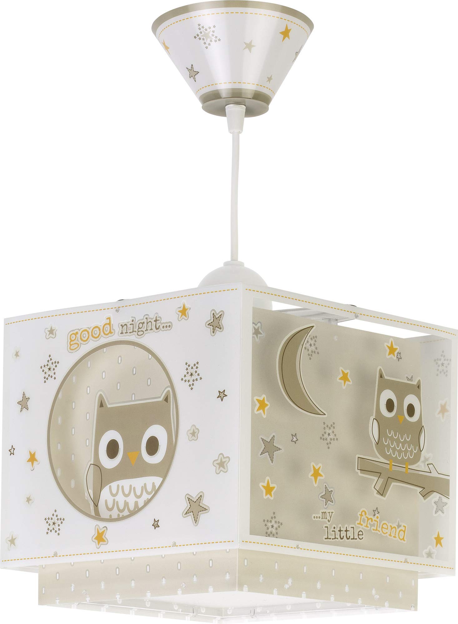 Dalber Children's Pendant Lamp Good Night Owl Animals, 63392, E27