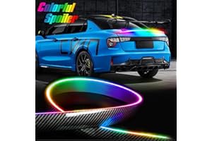 SXLOFTY Car Trunk Rear Spoiler Roof Lip Kit,52 Inch RGB LED Exterior Universal Car Spoiler Light Strip,with Brake Light,Turn Signal Light,Running Light,Car Tail Light Strip for Car Trunk and Rear Windshield