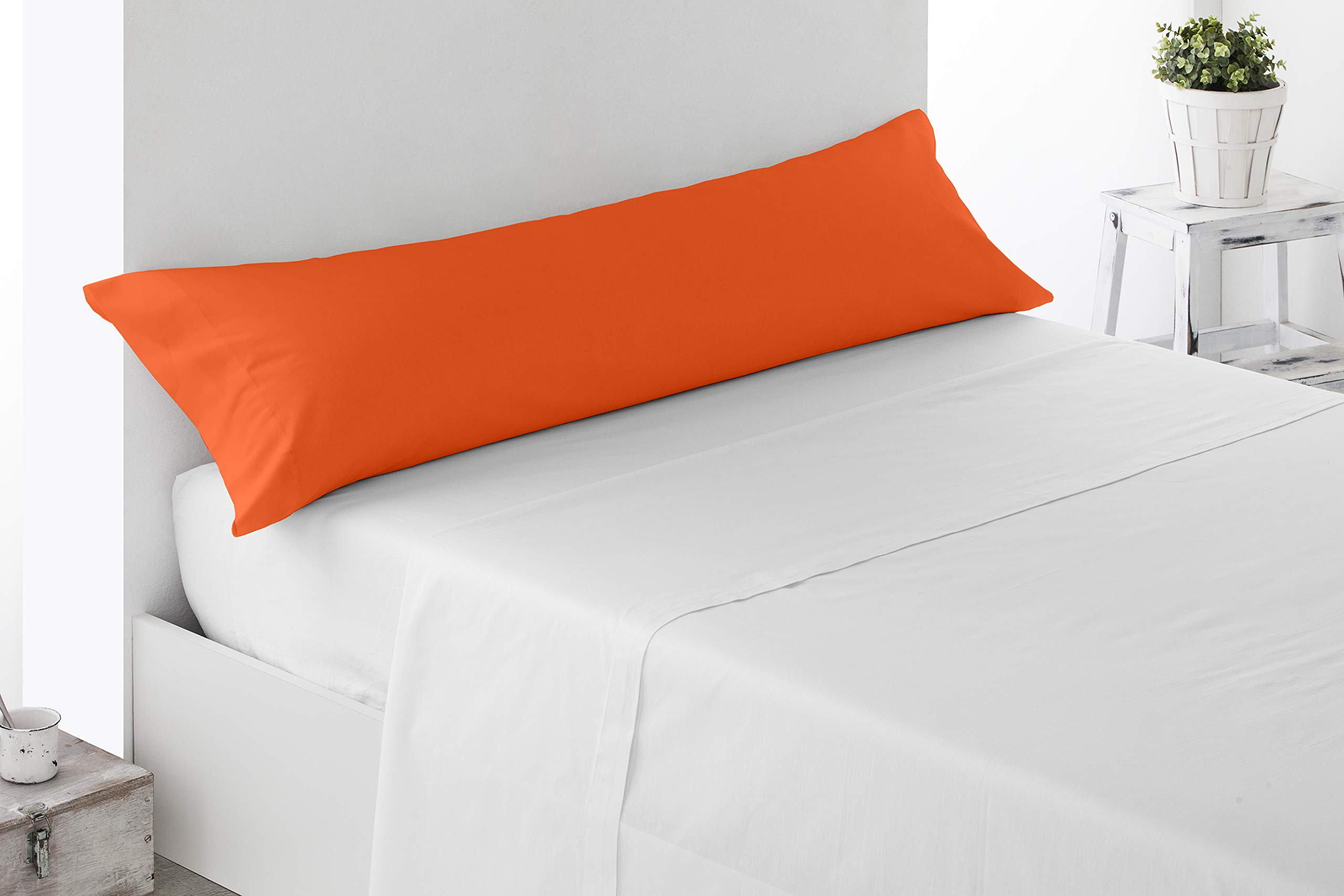 Miracle Home. Pillowcase, anti-peeling, soft and comfortable, 50% cotton, 50% polyester. Bed 105. Orange — image 1