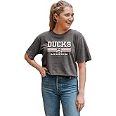 Blue 84 NHL Womens NHL Officially Licensed Women's Crop Top T-Shirt Ringspun Team Color