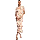 Petal & Pup Womens Leila Maxi Dress Peony