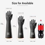 ThxToms Chemical Resistant Gloves Heavy Duty Rubber Acid Alkali Oil 14 Inch 1 view 8