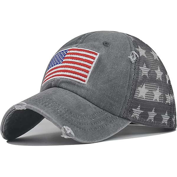 Elwow Men's Distressed Baseball Cap - Adjustable Trucker Hat For Summer, Hiking, Fishing, Outdoor