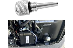 CHRYMUM 55201 Magnetic Oil Dipstick for Inverter Generators, Silver Aluminum Magnetic Oil Dipstick with M18-2.5 Threading, Oil Dipstick Dip Stick Compatible with Wen/Predator/Yamaha