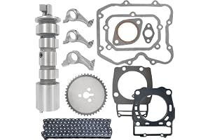 Rocker Arm Camshaft & Gasket & Chain Gear for Polaris ATV 400 425 500 Model | 3086212, 3084898, 3084910, 3085074, for Sportsman, Ranger, Big Boss, Scrambler, ATP, Worker, Magnum, Xpedition, Xplorer