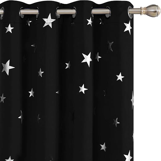 Deconovo Solid Thermal Insulated Blackout Curtains for Boys' Bedroom