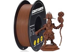 GIANTARM Matte PLA, 1.75mm PLA Filament, 1KG Spool(2.2lb), Vacuum Packaging, 3D Printer Filament for Bambu Lab (Matte Brown)