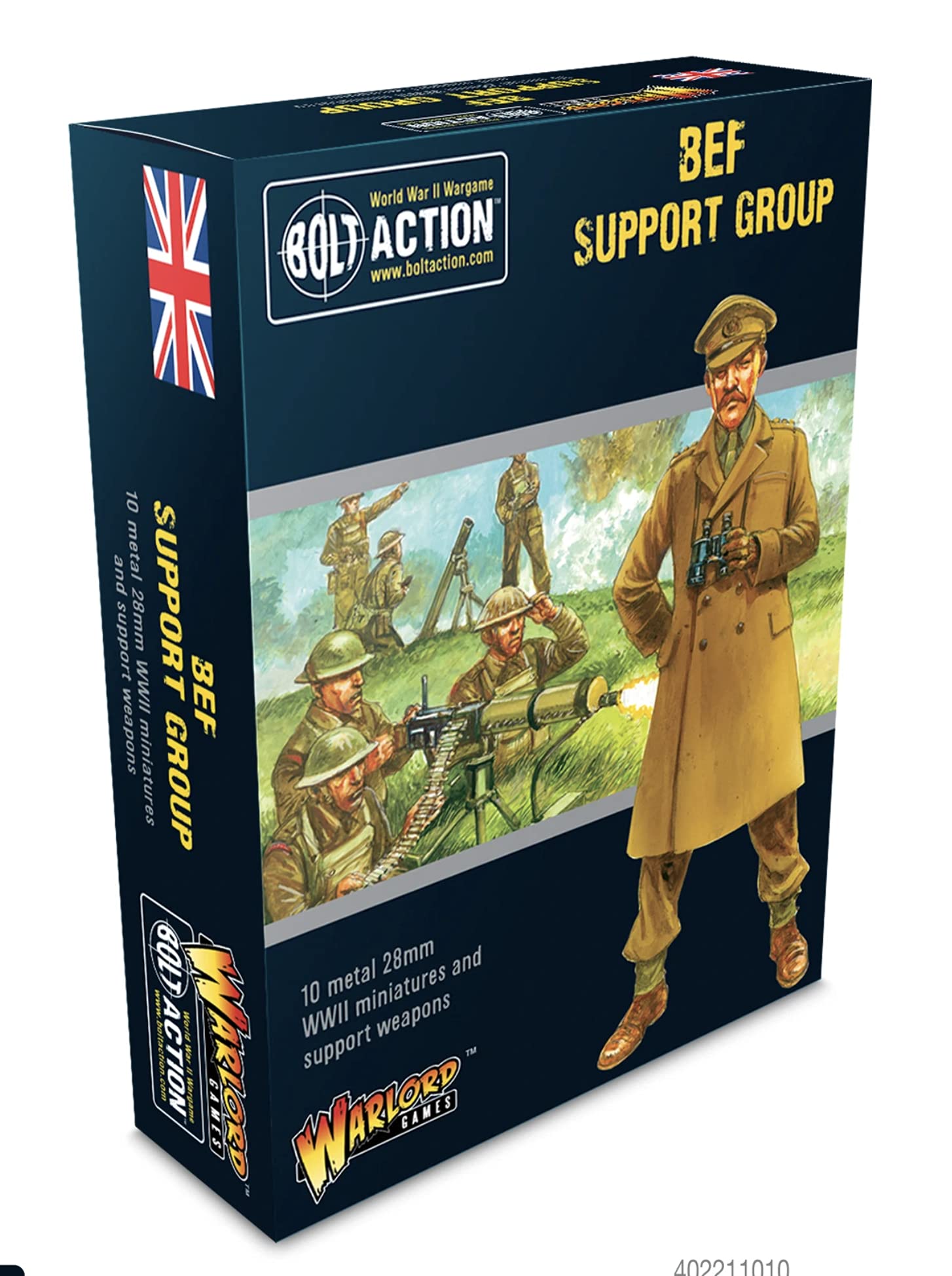Warlord Games BEF Support Group - 28mm Scale Metal Miniatures for Bolt Action Highly Detailed World War 2 Miniatures for Table-top Wargaming