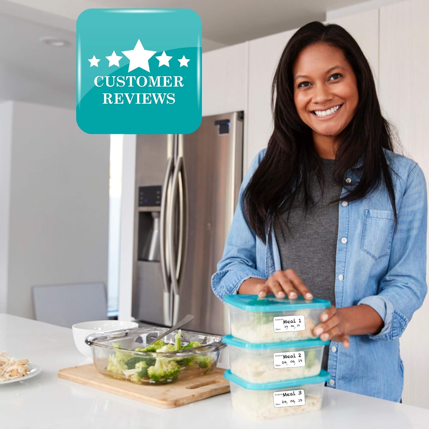 Innoveem Freezer Labels Easy Peel Off, Frozen Food Labels Stickers That Leave No Sticky Residue After Use - Image 5