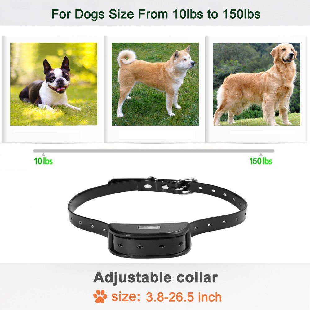 Dog Training Collar Remote – Rechargeable Waterproof Collar Receiver Training Devices with Beep Vibration for All Size Dogs Pet Trainer, Tracking Night Light, 550 Yards Remote Range, Light LCD Screen