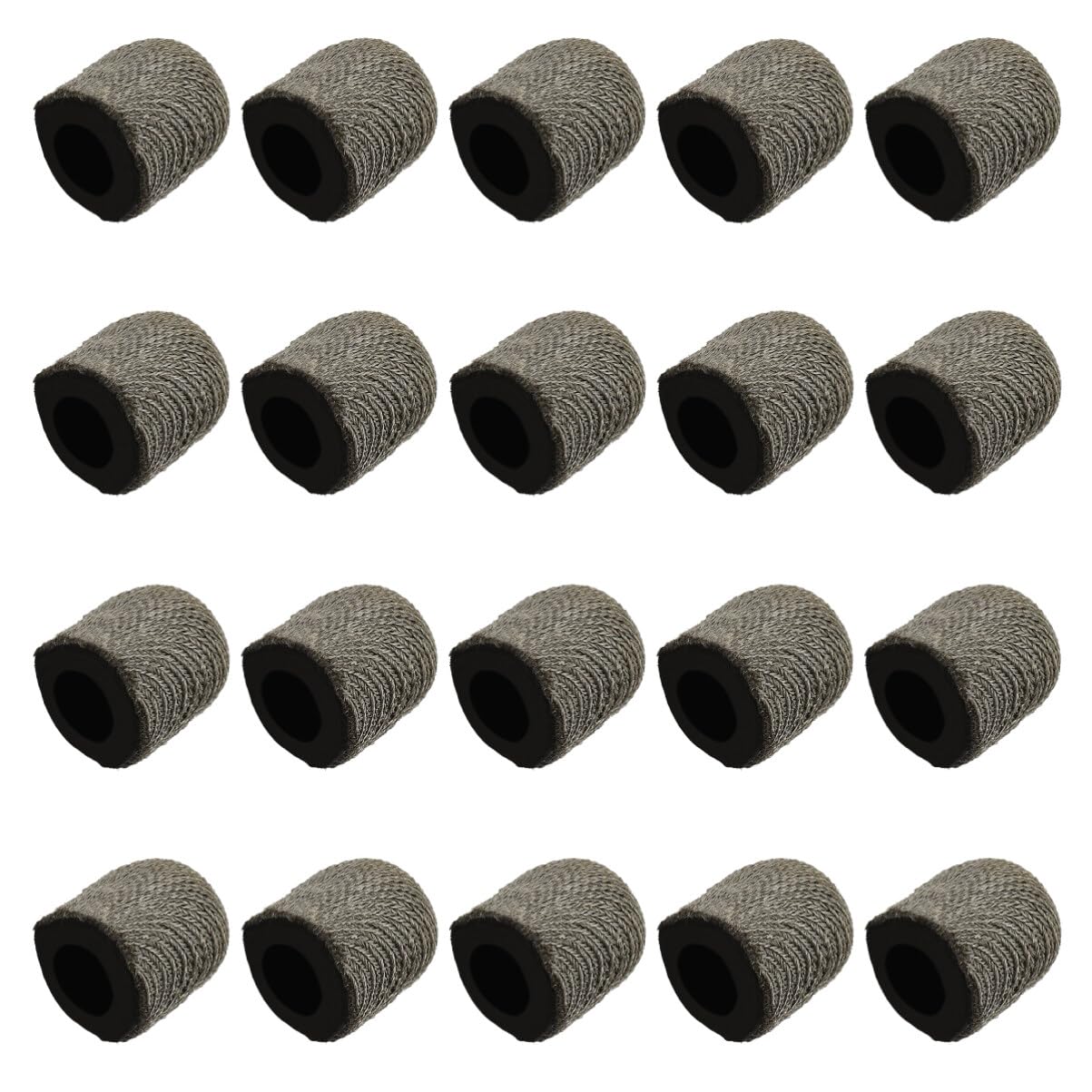 ibasenice Replacement Conductive Pen Heads for Capacitive Stylus Pens High Sensitivity Fibre Cloth Tips Compatible with Touchscreen Devices Includes 5Mm and 6Mm Caps for Precise Touch