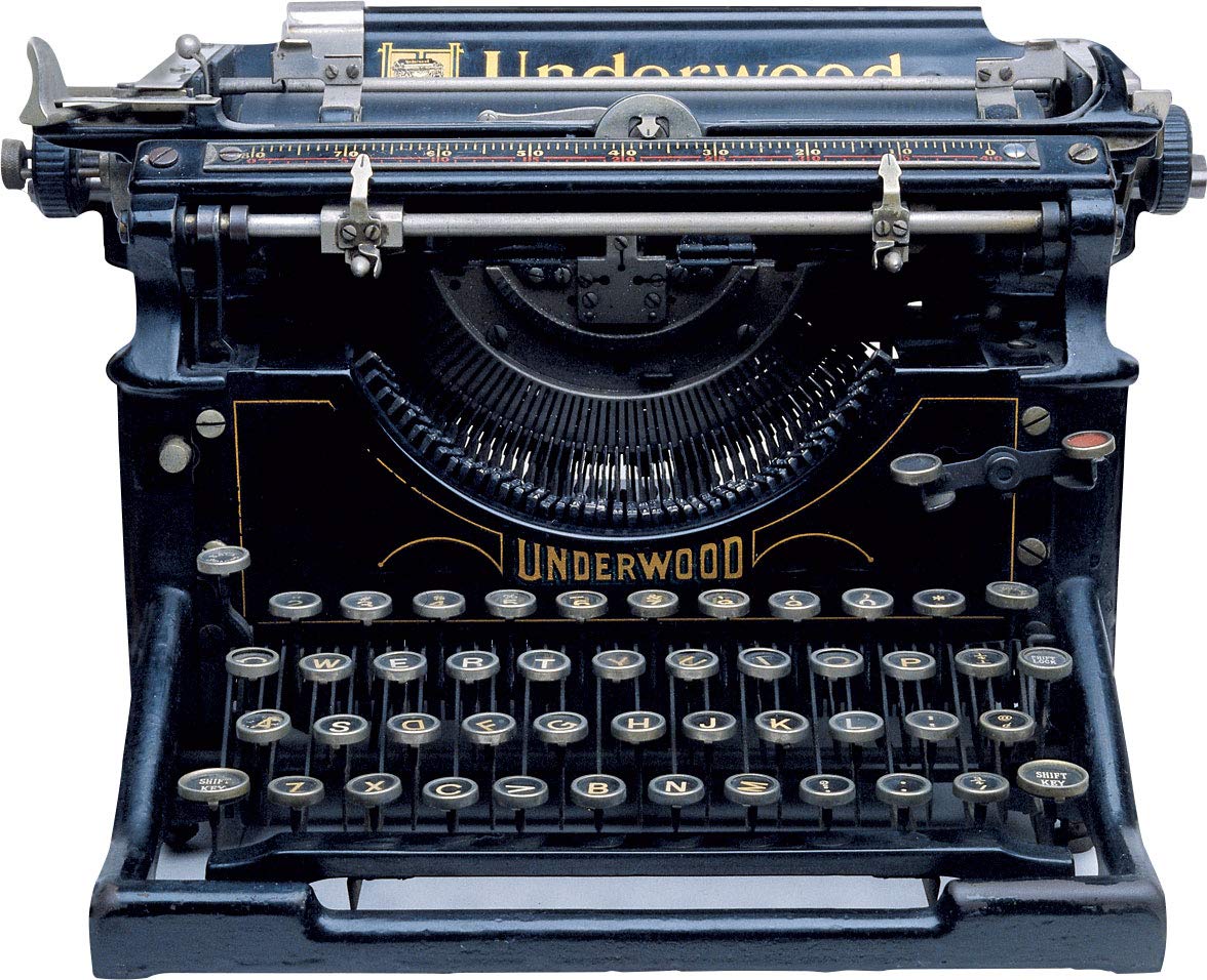 Paper House Productions 3" x 2.5" Die-Cut Underwood Typewriter Shaped Magnet for Refrigerators and Lockers