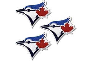 3 Pcs Blue Jays Embroidery Patch, Iron-on Sew On Patches for Clothing Backpacks Jackets Jeans Hats, Baseball Team Embroidery 