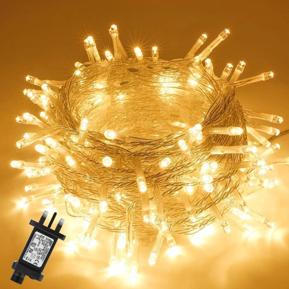 GlobaLink Christmas String Lights, 10m/33FT 100led Indoor Outdoor Christmas Lights, IP44 Waterproof Xmas Fairy Lights with 8 Modes and Memory Function for Xmas Party Garden Wedding Decoration — image 1
