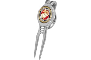 LinksWalker U.S. Marines Kool Divot Repair Tool with Magnetic Golf Ball Marker