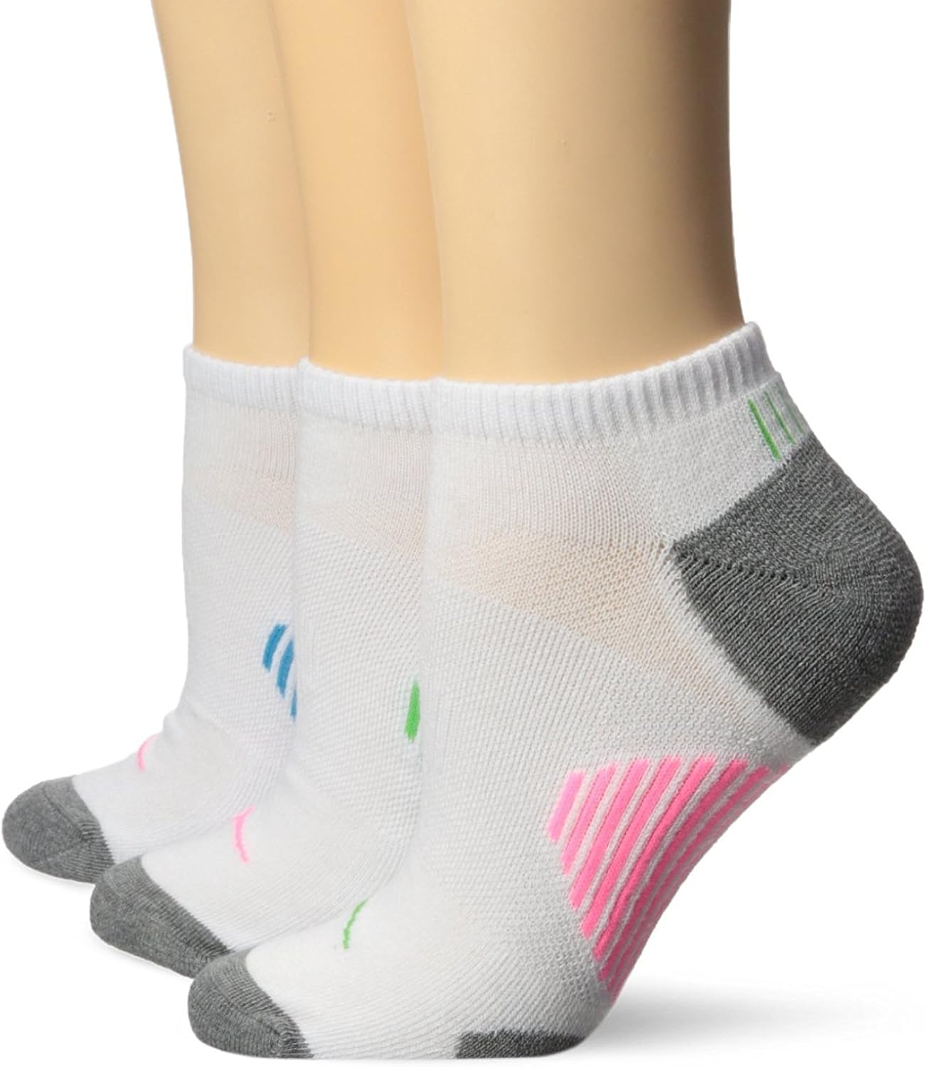 Saucony Women's 3 Pack No Show Athletic Performance Sport Socks Amazon