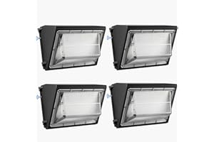 UNUNONO 4PACK Dusk to Dawn 100W LED Wall Pack Light Fixture, 13000LM 400-600W HPS/HID Equivalent, 5000K Daylight Commerical/Industrial Outdoor Security Lighting, ETL for Parking Lot,Warehouse,Entrance