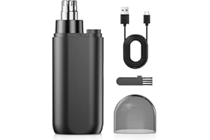 Carego Nose Hair Trimmer for Men and Women, 2024 Professional Painless Rechargeable Nose and Ear Clipper with High Torque Motor and Double-Edged Blade for Smoother Cutting, Compact Design for Travel